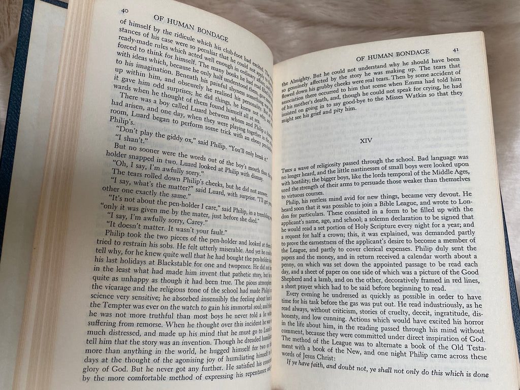 Of Human Bondage, by W. Somerset Maugham, Twentieth Century Classics Collectible Edition