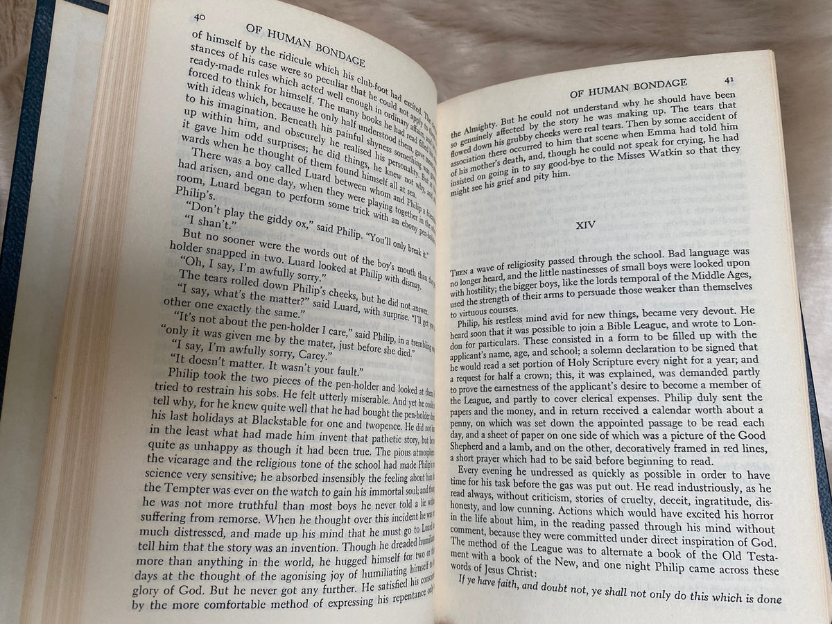 Of Human Bondage, by W. Somerset Maugham, Twentieth Century Classics Collectible Edition