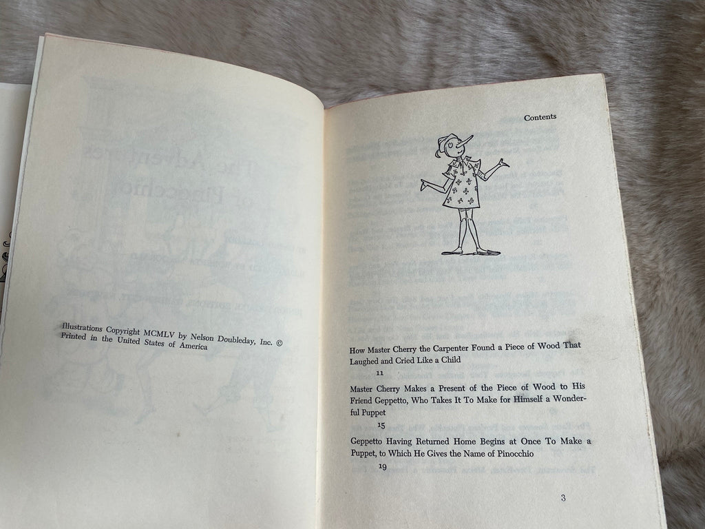 1955: The Adventures of Pinocchio, by Carlo Collodi, illustrated by Roberta MacDonald