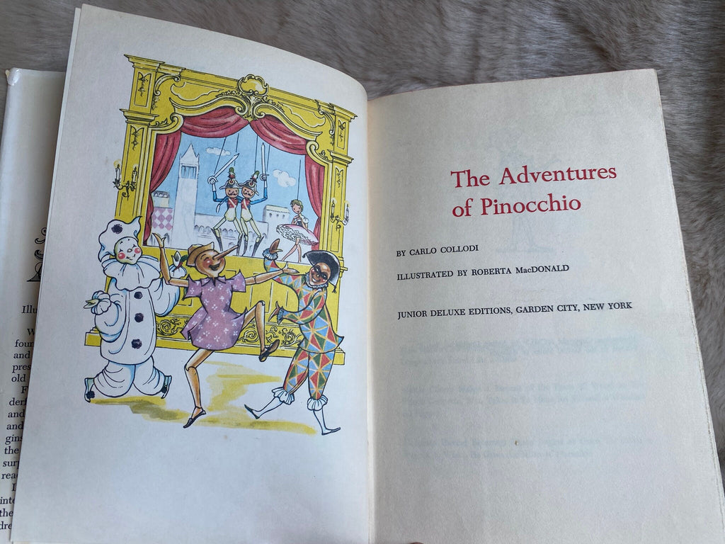 1955: The Adventures of Pinocchio, by Carlo Collodi, illustrated by Roberta MacDonald