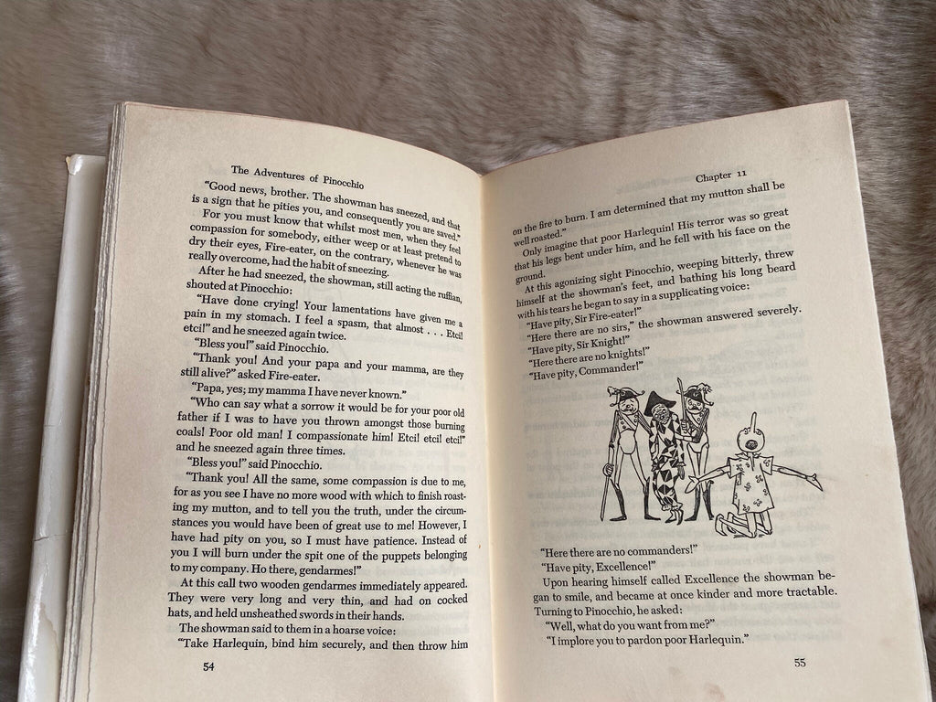 1955: The Adventures of Pinocchio, by Carlo Collodi, illustrated by Roberta MacDonald