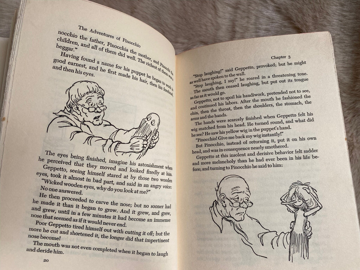 1955: The Adventures of Pinocchio, by Carlo Collodi, illustrated by Roberta MacDonald