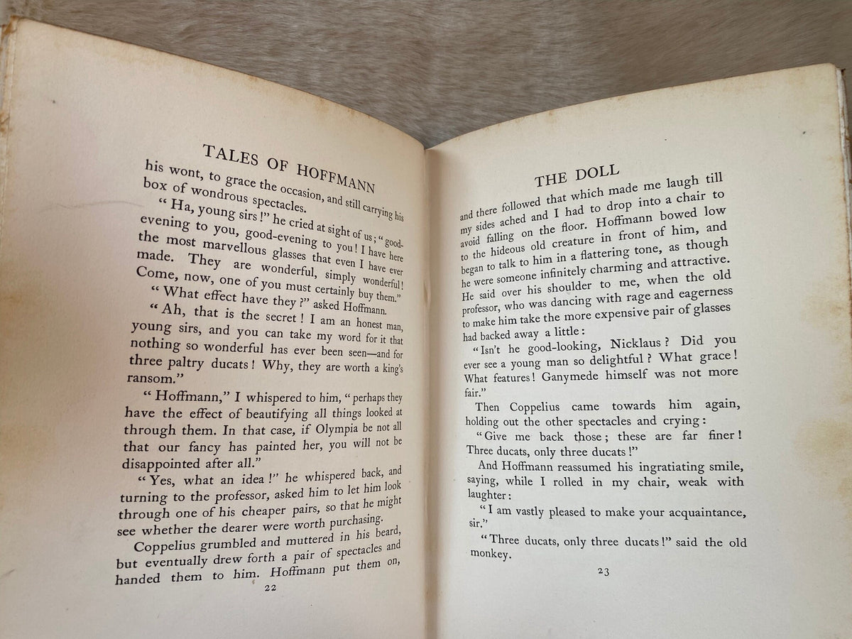 1913: Tales of Hoffman Retold From Offenbach's Opera by Cyril Falls &amp; Illustrated by A. Brantingham Simpson