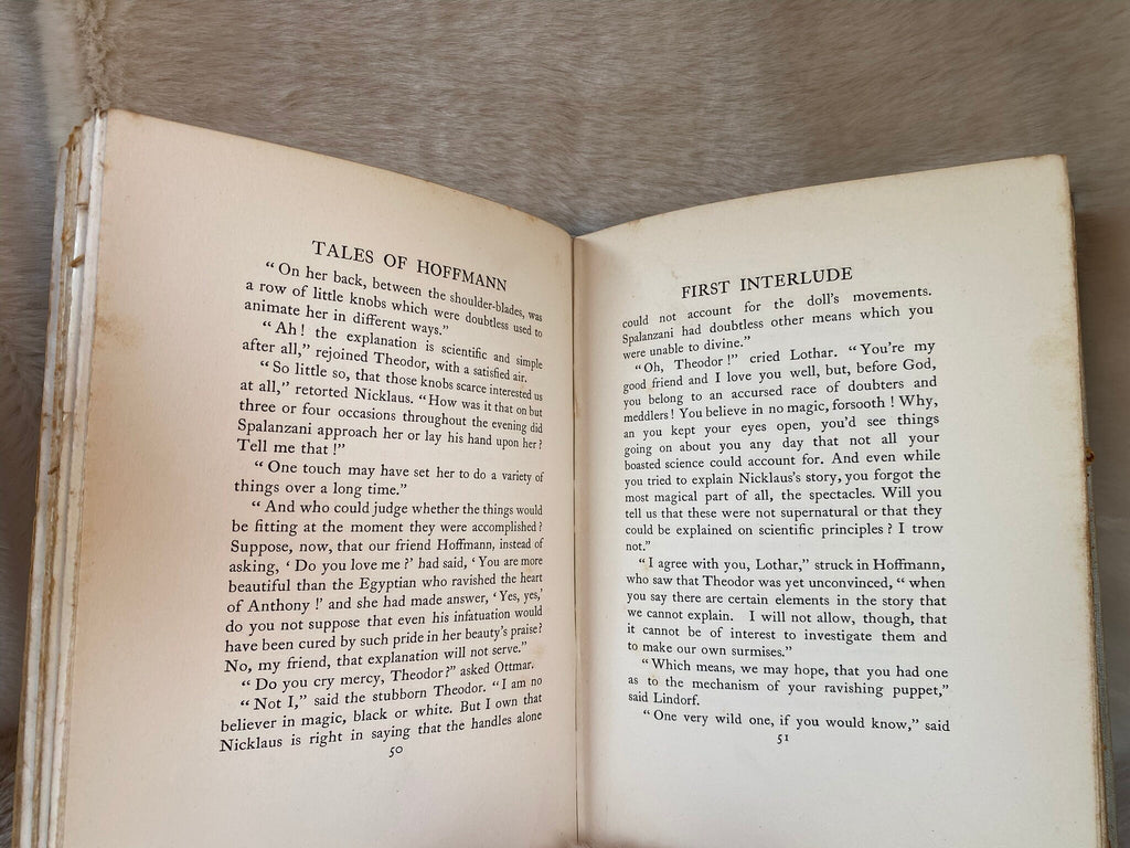 1913: Tales of Hoffman Retold From Offenbach's Opera by Cyril Falls &amp; Illustrated by A. Brantingham Simpson