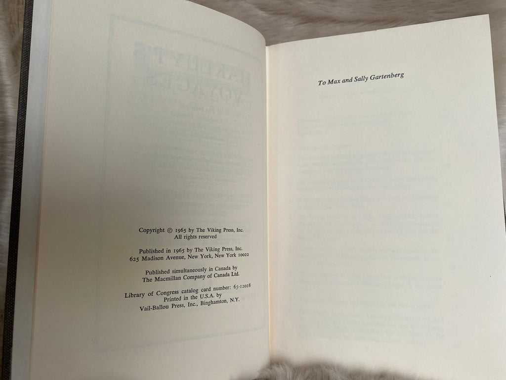 1965: Hakluyt's Voyages, by Richard Hakluyt, ed. by Irwin R. Blacker