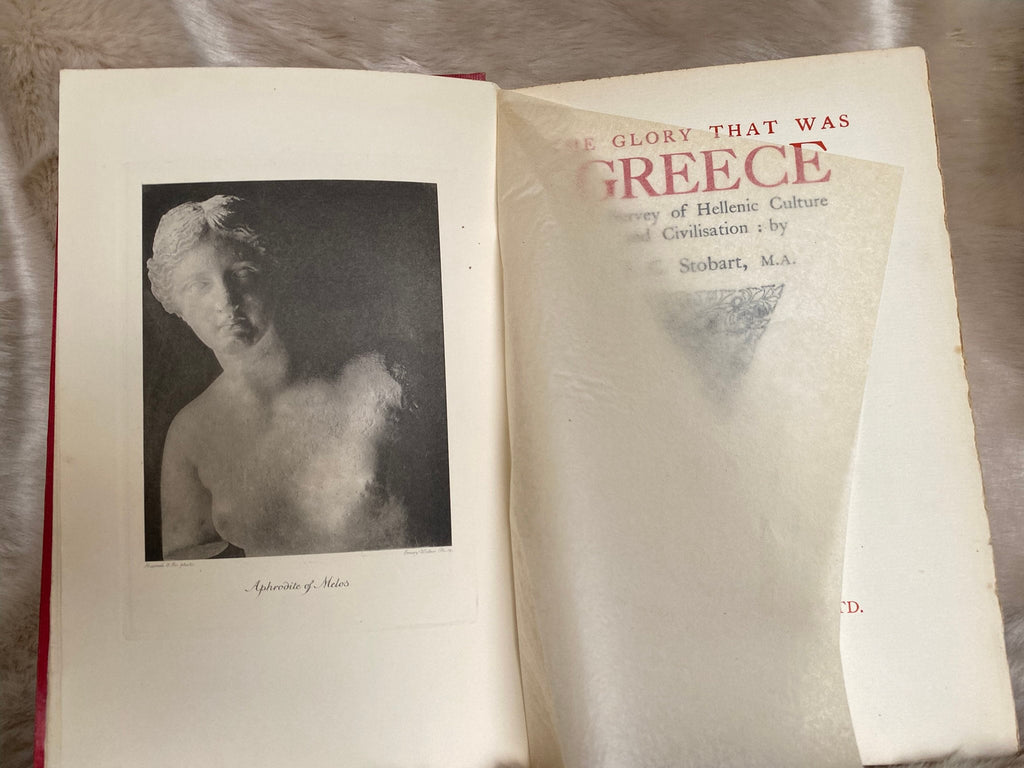 1929: The Glory That Was Greece A Survey of Hellenic Culture and Civilisation, by J.C. Stobart