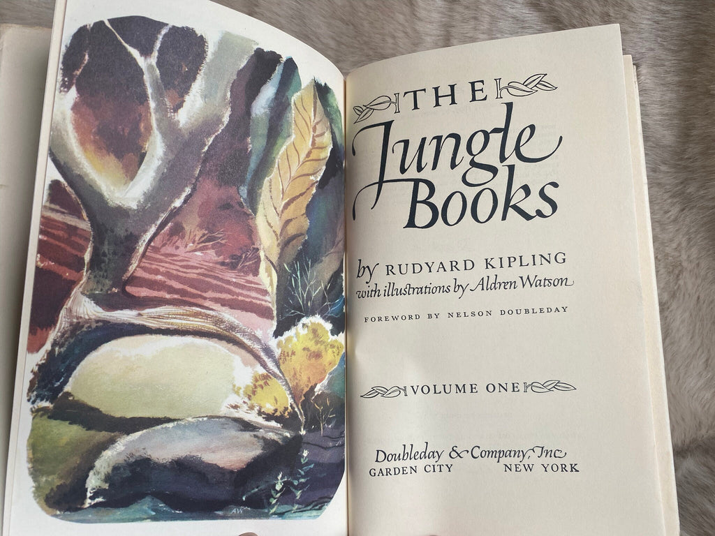 1948: The Jungle Books, by Rudyard Kipling, vol. I, Illustrated by Aldren Watson