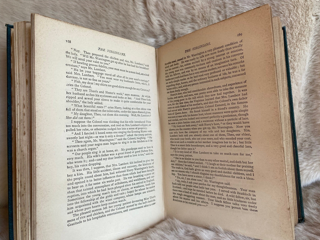 1883: The Virginians, by William Makepeace Thackeray, volume V of 12 volumes of The Works