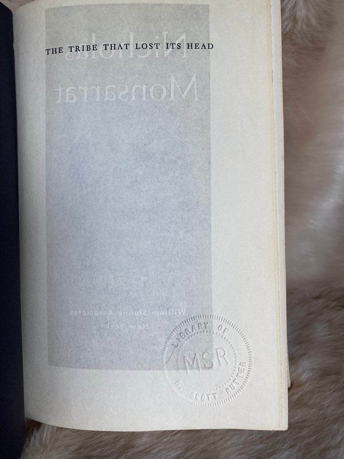 1956: The Tribe that Lost Its Head, by Nicholas Montsarrat, Fourth Printing
