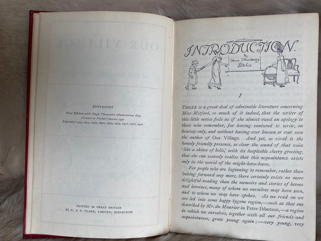 1927: Our Village, by Mary Russell Mitford, with intro by Anne Thackeray Ritchie
