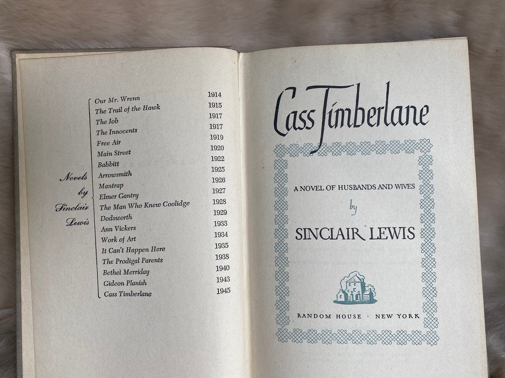 1945:Glass Timberlane, by Sinclair Lewis