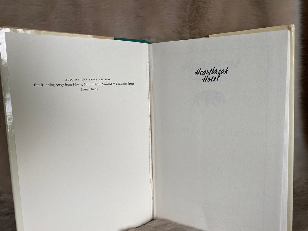 1986 First edition: Heartbreak Hotel, by Gabrielle Burton - Winner of Maxwell Perkins Prize