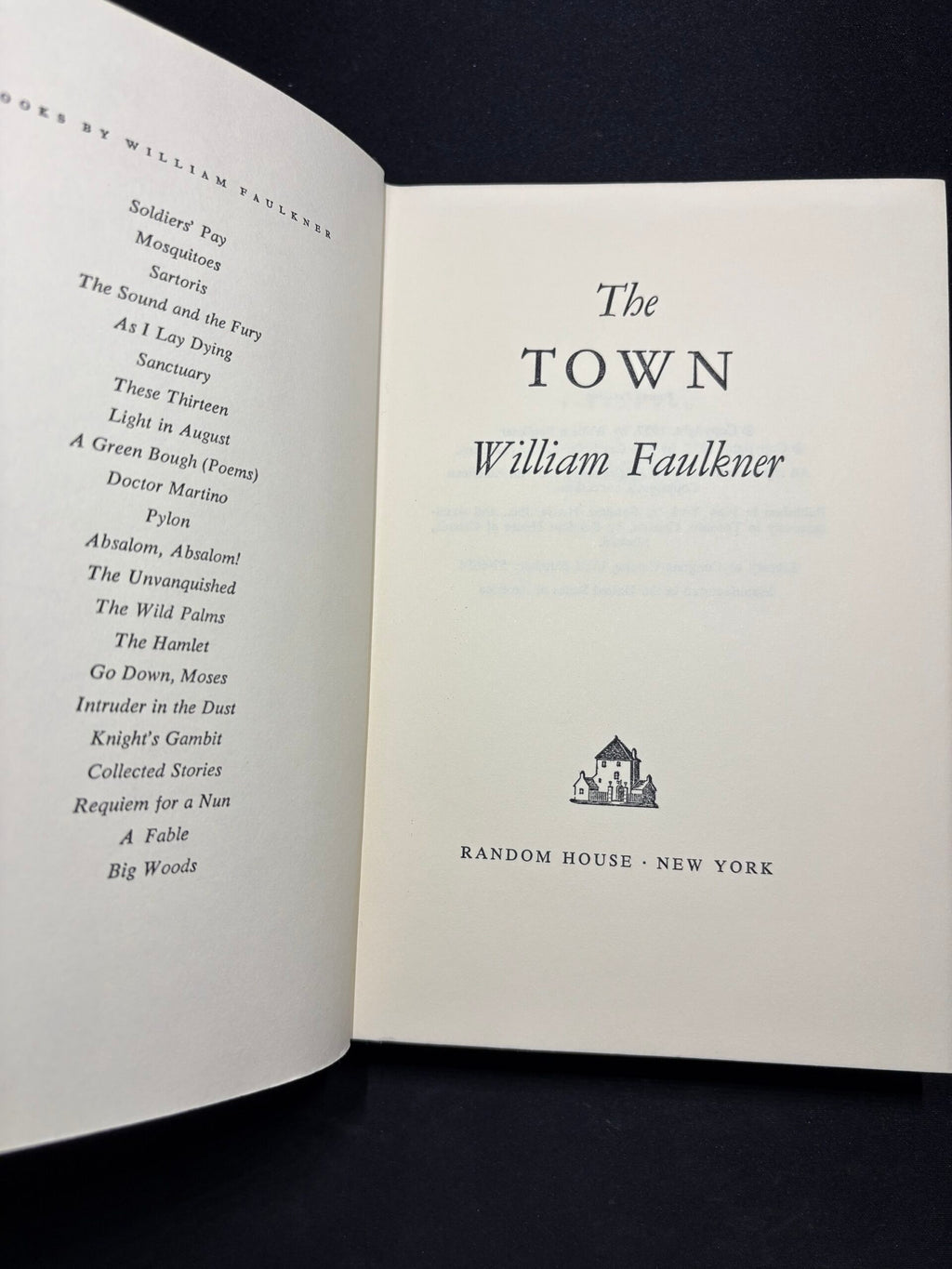 1964 Trilogia:The Mansion, The Town, The Hamlet, by William Faulkner