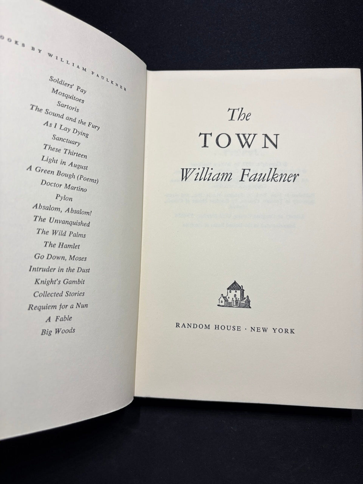 1964 Trilogia:The Mansion, The Town, The Hamlet, by William Faulkner
