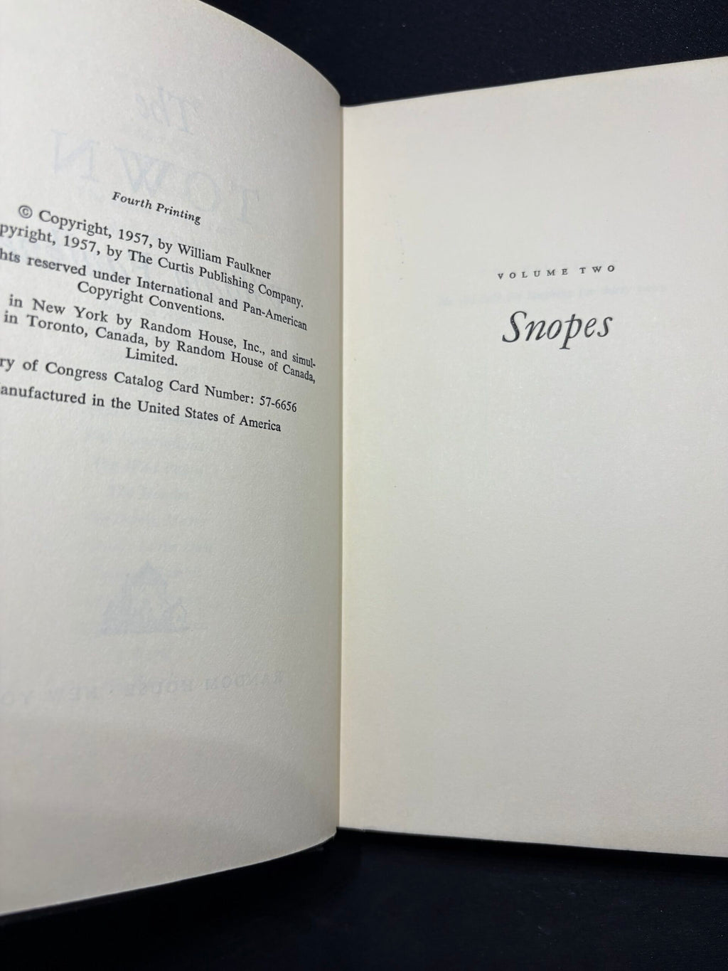 1964 Trilogia:The Mansion, The Town, The Hamlet, by William Faulkner
