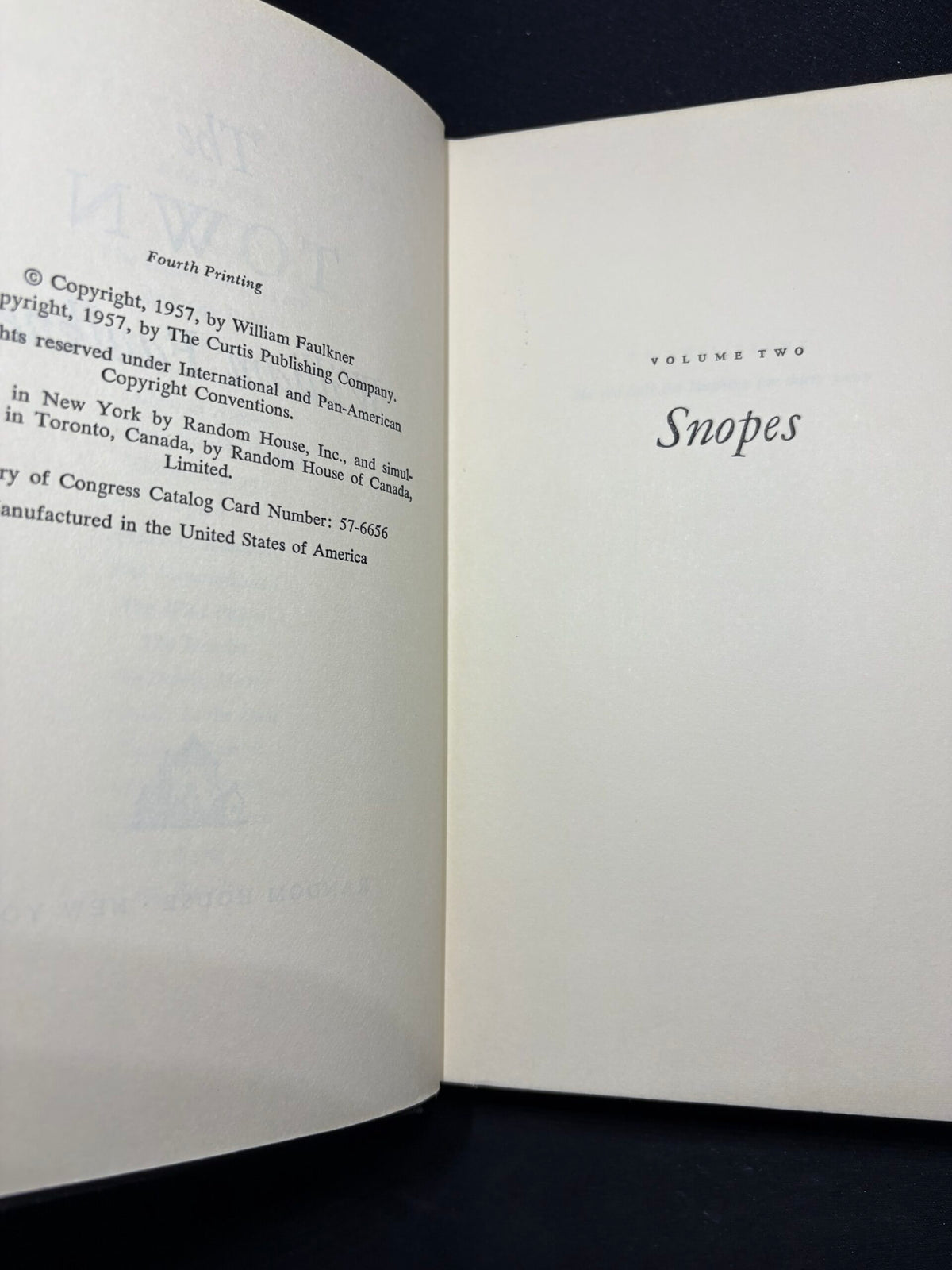 1964 Trilogia:The Mansion, The Town, The Hamlet, by William Faulkner