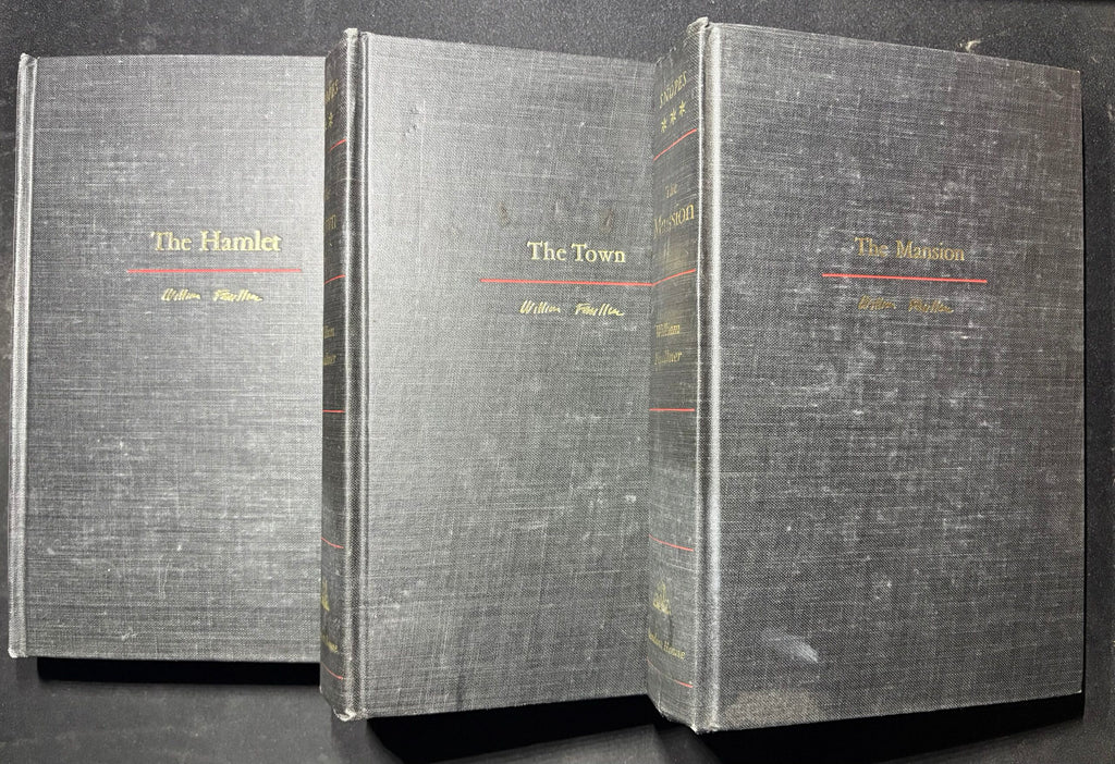 1964 Trilogia:The Mansion, The Town, The Hamlet, by William Faulkner