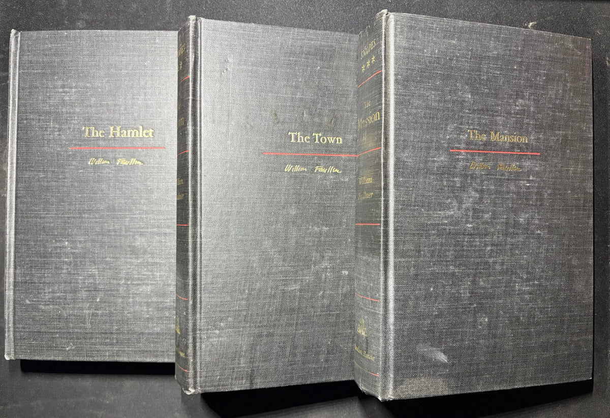 1964 Trilogia:The Mansion, The Town, The Hamlet, by William Faulkner
