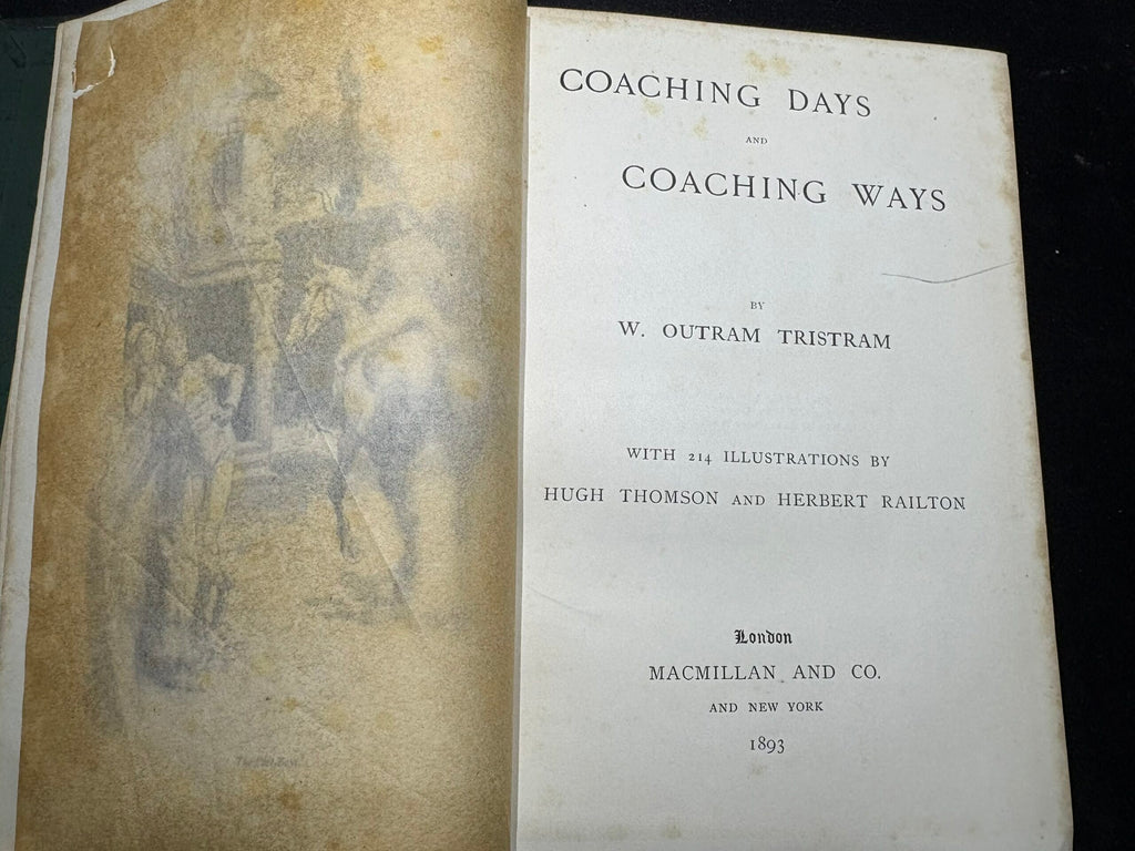 1893:Coaching Days and Coaching Ways, by W. Outram Tristram, illustrated by Hugh Thomson and Herbert Railton