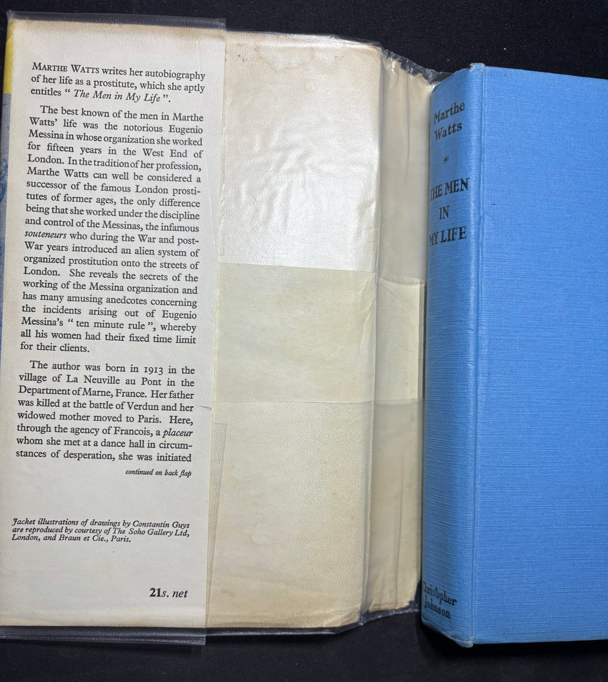 1960: The Men in My Life: The Story of the Messina Reign of Vice in London, by Marthe Watts, 1st edition