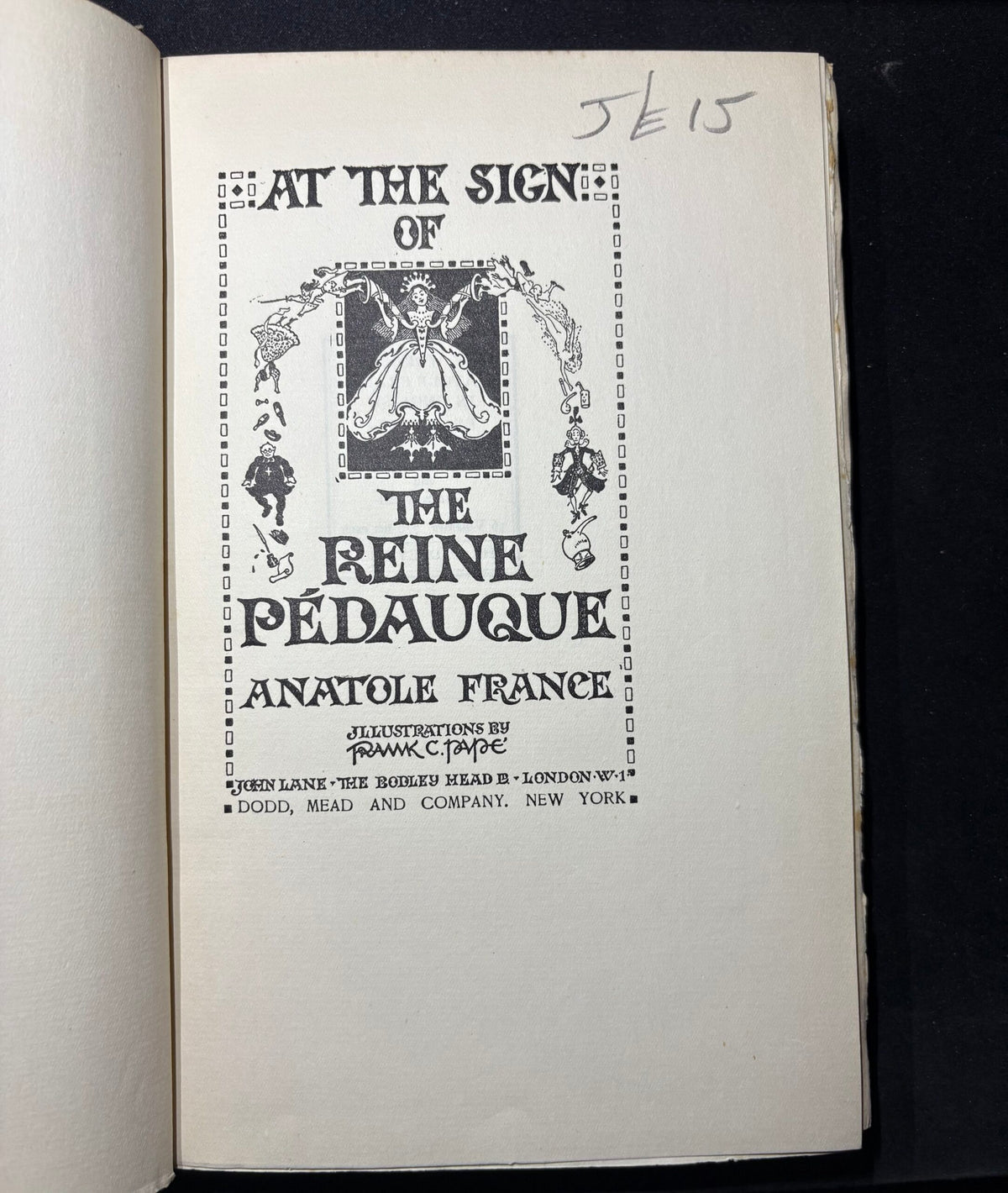 At the Sign of the Reine Pegauque, by Anatole France, illustrated by Frank C. Pape, 1925