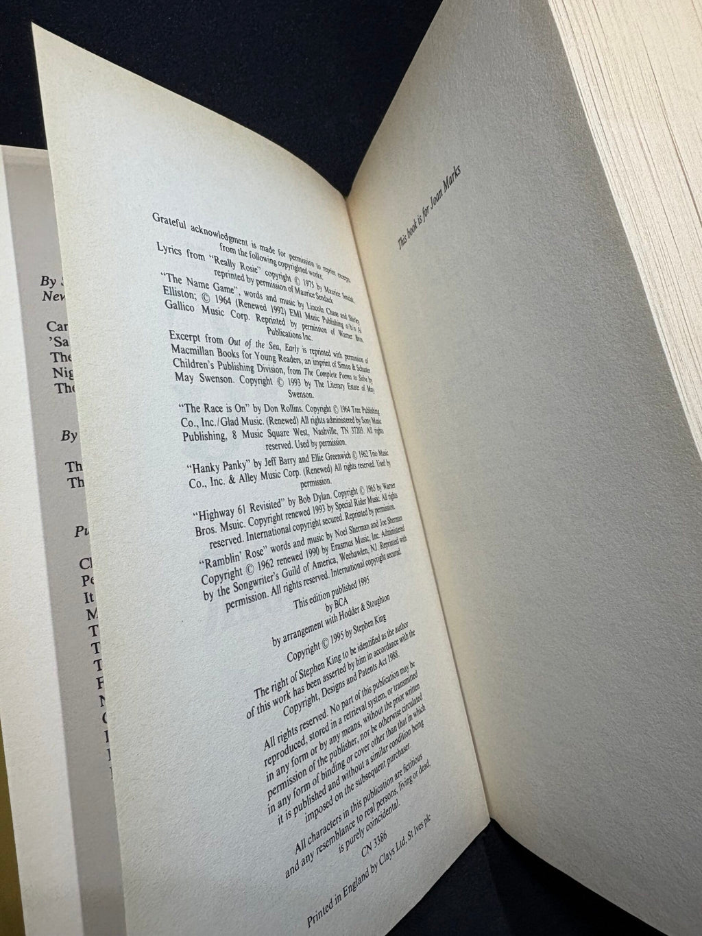 Rose Madder, by Stephen King, 1st Canadian edition, 1995